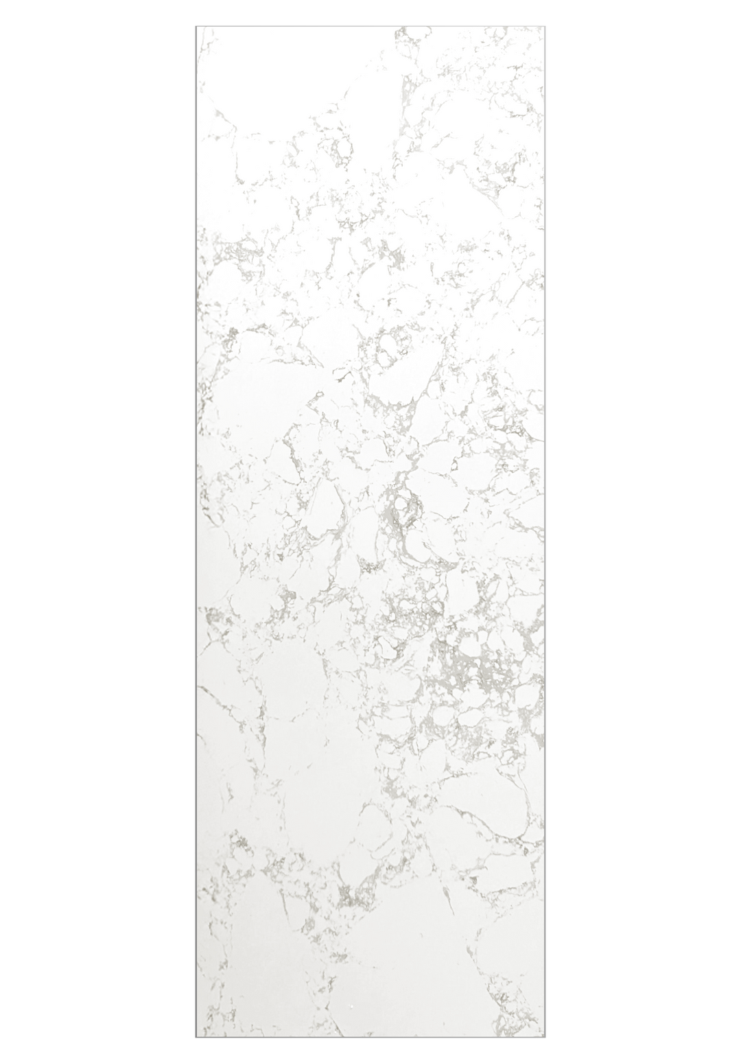 Calcutta White Marble Shower Wall - 84" Tall