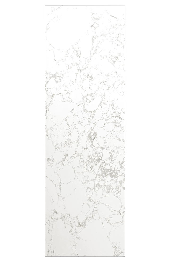 Calcutta White Marble Shower Wall - 94" Tall