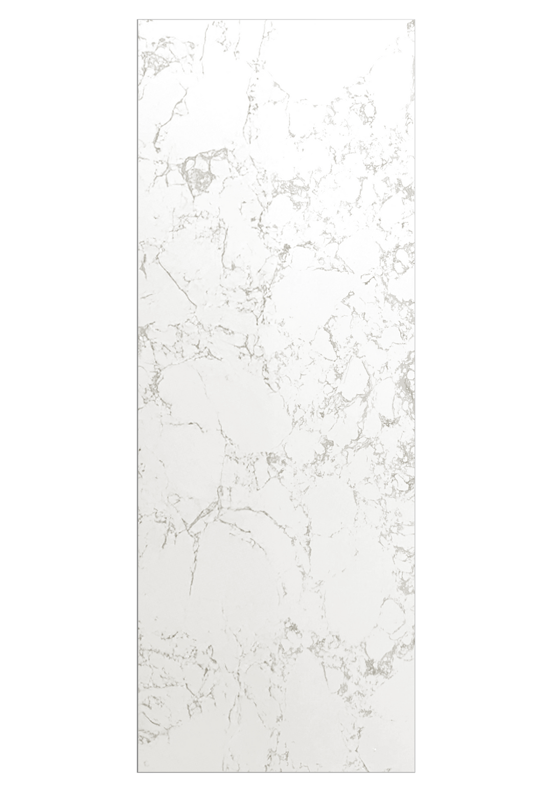 Calcutta White Marble Shower Wall - 84" Tall