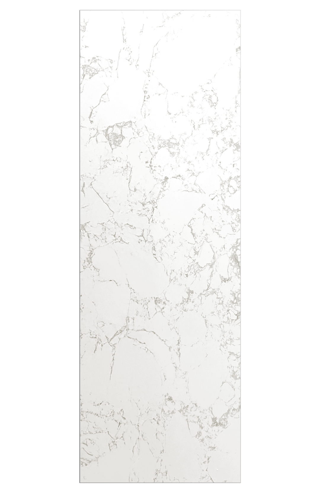 Calcutta White Marble Shower Wall - 94" Tall