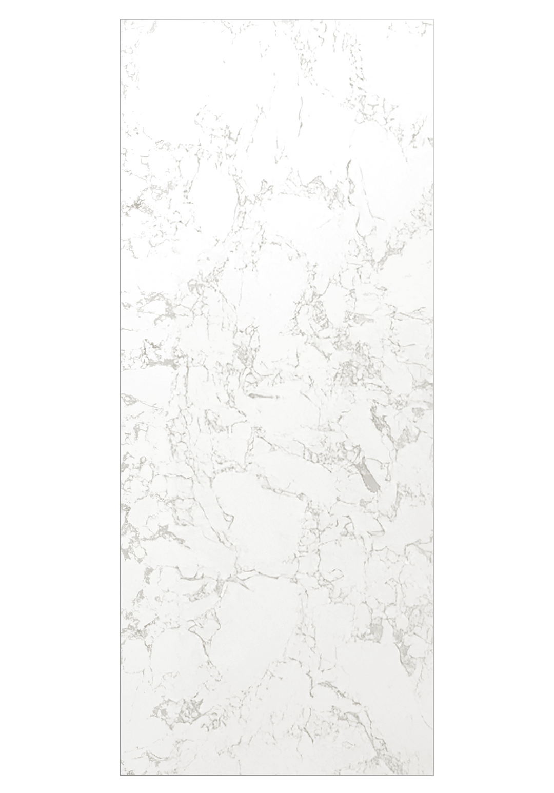 Calcutta White Marble Shower Wall - 84" Tall