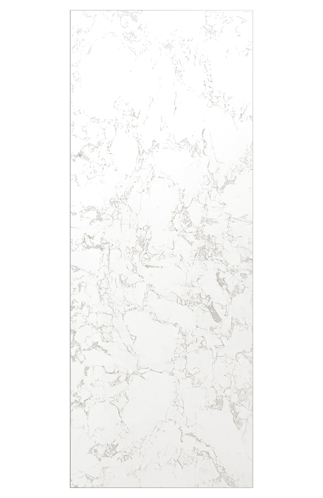 Calcutta White Marble Shower Wall - 94" Tall