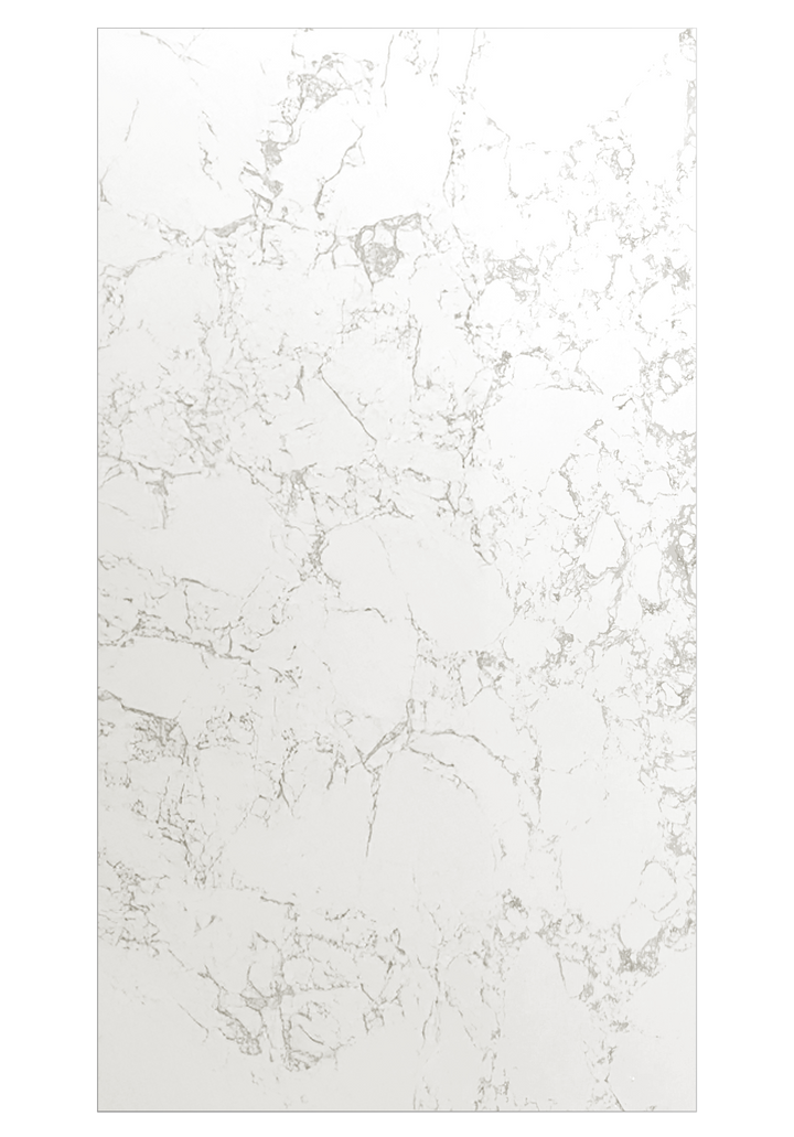 Calcutta White Marble Shower Wall - 84" Tall