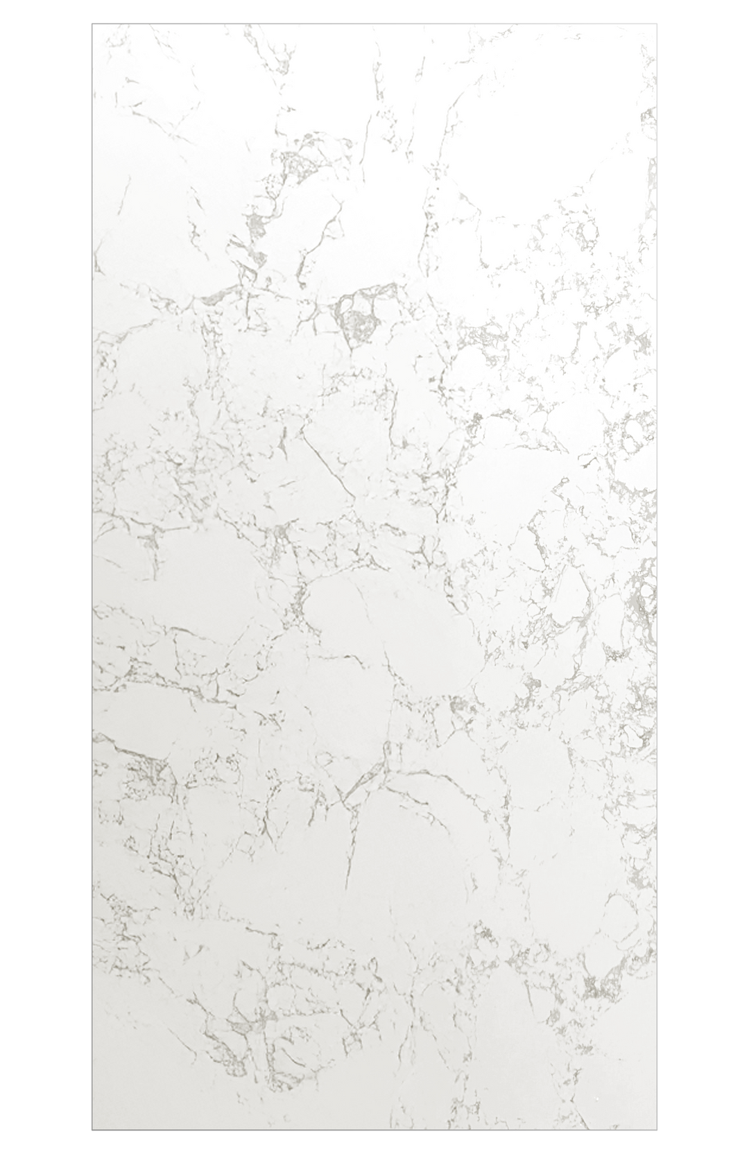 Calcutta White Marble Shower Wall - 94" Tall