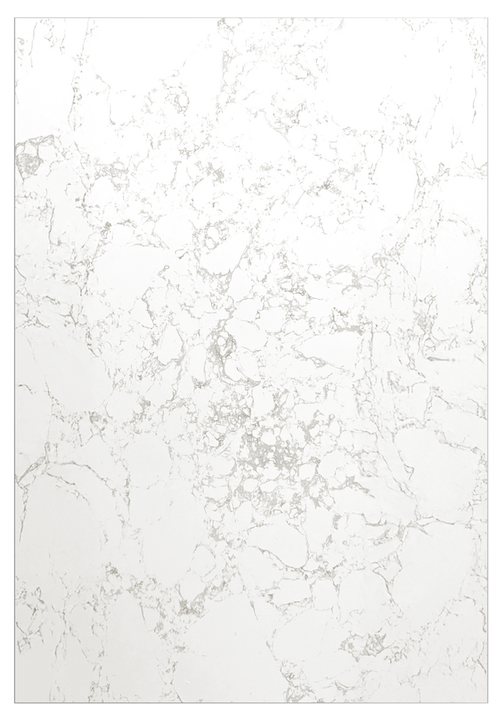 Calcutta White Marble Shower Wall - 84" Tall