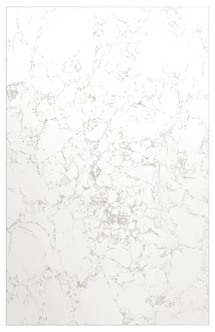 Calcutta White Marble Shower Wall - 94" Tall